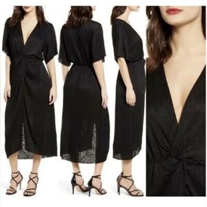 All in favor midi dress in black size XL NWT